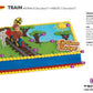 DecoSet® Curious George Train Cake Topper, 4-Piece Set, Keepsake Figures for Hours of Fun, Create an Adorable Birthday Centerpiece
