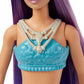 Barbie Dreamtopia Mermaid Doll with Purple Hair, Blue & Purple Ombre Tail & Headband Accessory