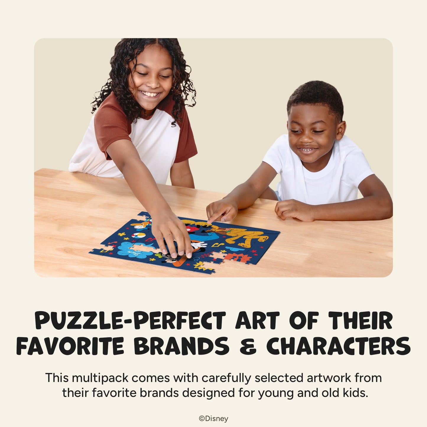 Disney Mickey Mouse 4 Pack Multipack Jigsaw Puzzlesor Kids Ages 3-6+