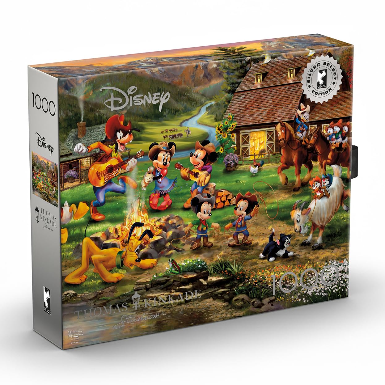 Thomas Kinkade Disney - Mickey 1000 Piece Jigsaw Puzzle for Adults