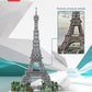 dOvOb Architecture Eiffel Tower Micro Blocks Set, 3369 Pieces Mini Bricks 3D Puzzle Toy, Gift for Adults and Kids