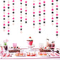 Hot-Pink Black Birthday Party-Decorations Garland - 62ft Twinkle Little Star Baby Girl Hanging Streamers Banner,Graduation Engagement Bachelorette