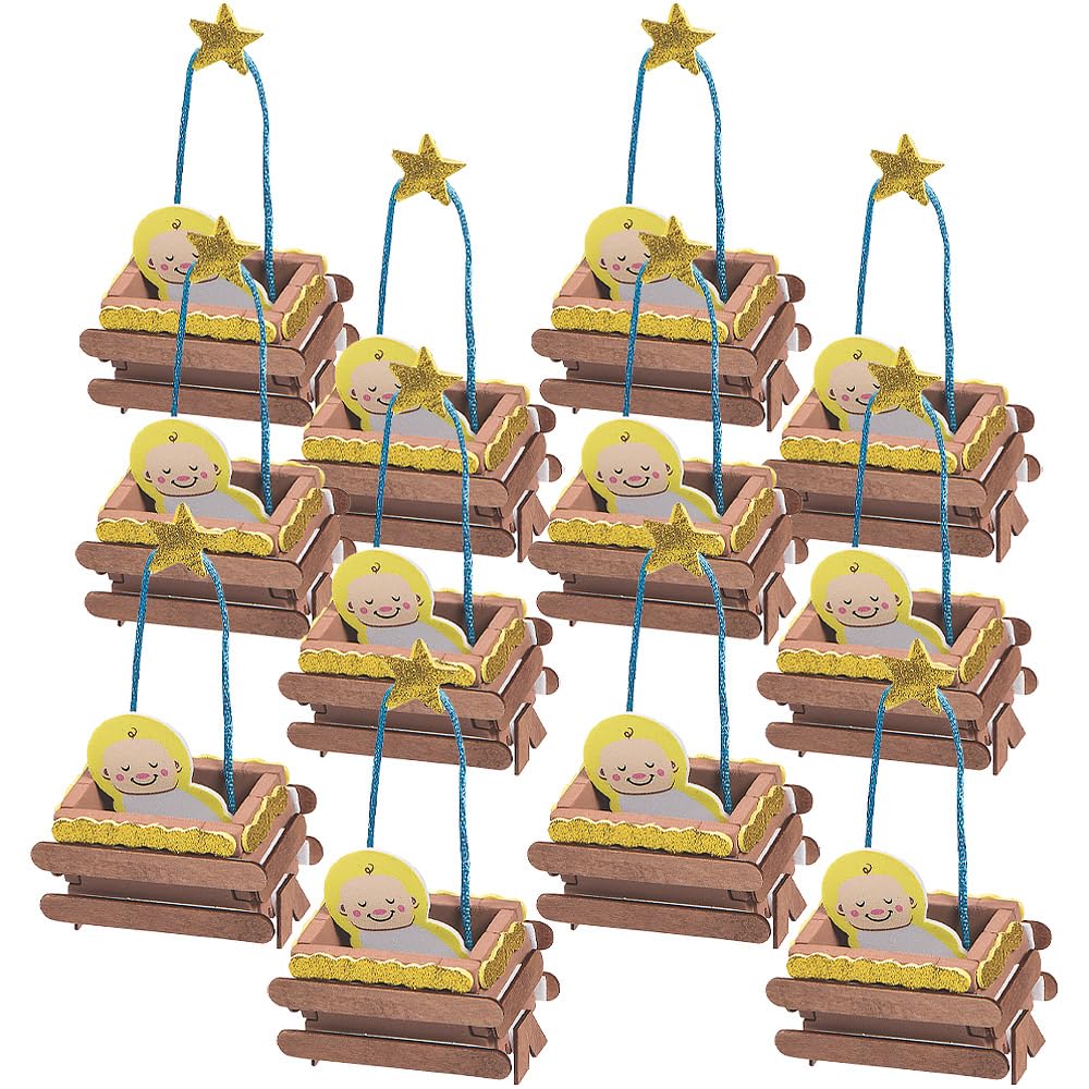 Baby Jesus 3D Ornament Craft Kit - Crafts for Kids and Fun Home Activities