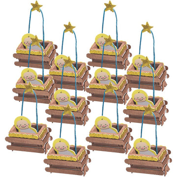 Baby Jesus 3D Ornament Craft Kit - Crafts for Kids and Fun Home Activities