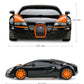 RASTAR RC Car | 1:24 Bugatti Veyron 16.4 Grand Sport Vitesse Radio Remote Control Racing Toy Car Model Vehicle, Black/Orange