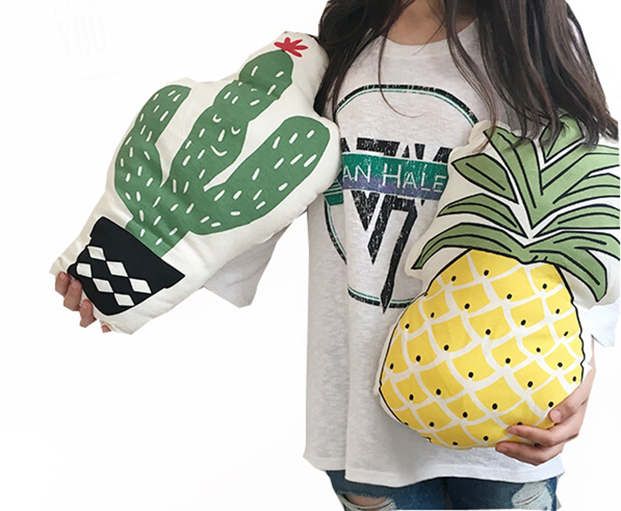 MYtodo Lovely fruit pineapple cactus sofa pillow cushions toy (pineapple)