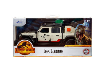 Jada Jurassic World Dominion 1:32 Jeep Gladiator Die-Cast Car, Toys for Kids and Adults