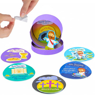 Fun Express Religious Holy Week Box Craft Kit - 3.5" x 1.75" (Pack of 6) - Ideal for Church, Sunday School & Home Projects