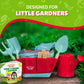 Kids Gardening Set - Toddler Gardening Kit Includes Watering Can for Kids, Shovel, Rake, Plant Stakes, Kids Gardening Gloves, Tote Bag & STEM Learning