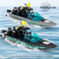 JQARCH Speed Boat Building Blocks Sets, City Police Fire & Rescue & Patrol & Floating Boat Toy, City Coast Guard Ships, Creative Building Bricks