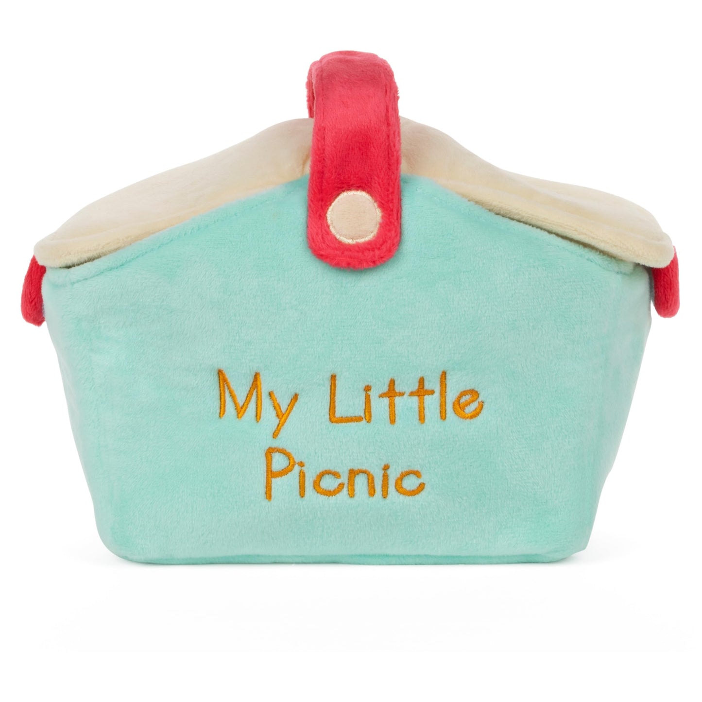GUND Baby Play Soft Collection, My Little Picnic 5-Piece Plush Playset with Rattle, Squeaker and Crinkle Plush Toys, Sensory Toy for Babies and