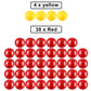Gejoy 42 Pcs Replacement Ball Compatible with Hungry Hippos 38 Red 4 Yellow
