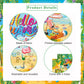 Summer Party Decorations, Hello Summer Beach Party Backdrop Banner for Hello Summer Decorations, 71 x 43 inch