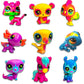 Littlest Pet Shop Blind Bags - Bundle with 3 Cute Animal Mini Figures for Kids, Adults Plus Stickers | Littlest Pet Shop Blacklight Figures Series 1