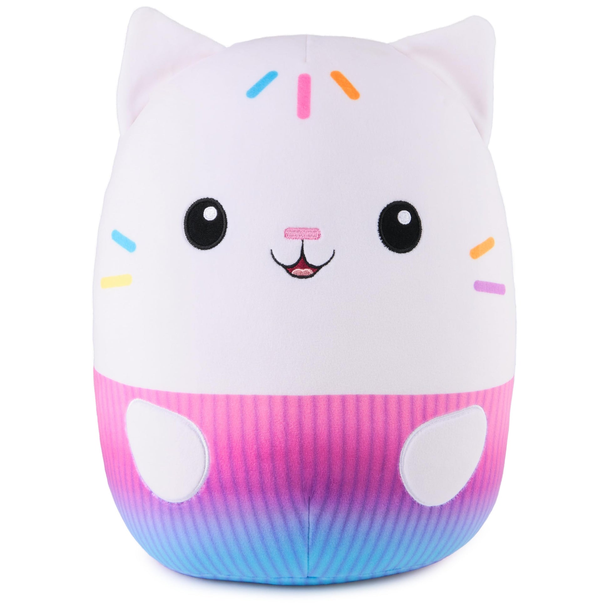 GUND Gabby’s Dollhouse Official Cakey Cat Squishy Plush Toy, Cat Stuffed Animal, Squishy Toys for Ages 1 & Up, White, 12”
