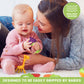 Silicone Baby Teethers - Freezer Safe Teething Toys for Infants 0-6 Months - 6 Pack