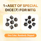 Partypda MTG Mat TCG DND Playmat with Storage Bag & 7 Dice | Waterproof Non-Slip Surface | Premium Edge-Locking Design | Play Mat with Zones for Magic