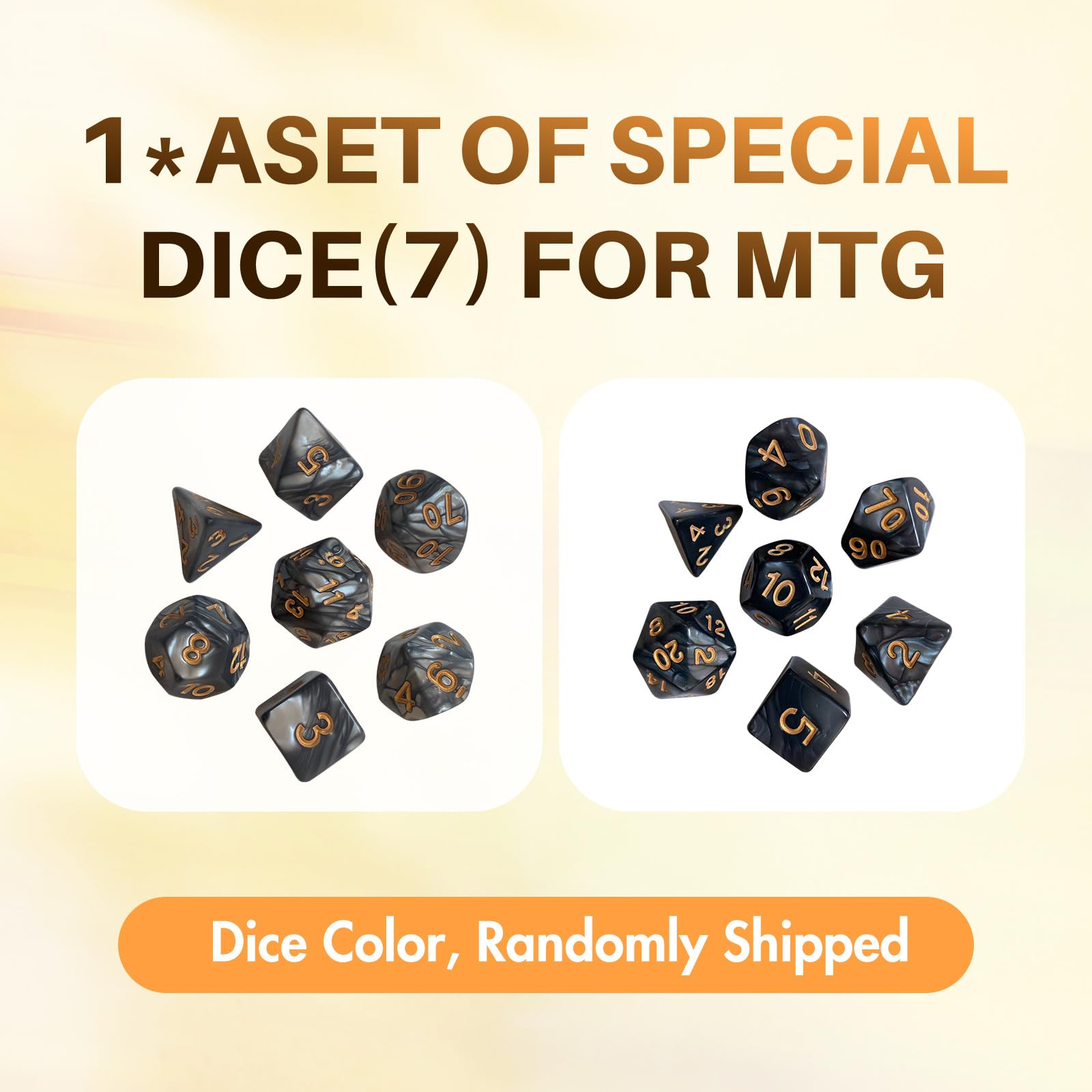 Partypda MTG Mat TCG DND Playmat with Storage Bag & 7 Dice | Waterproof Non-Slip Surface | Premium Edge-Locking Design | Play Mat with Zones for Magic