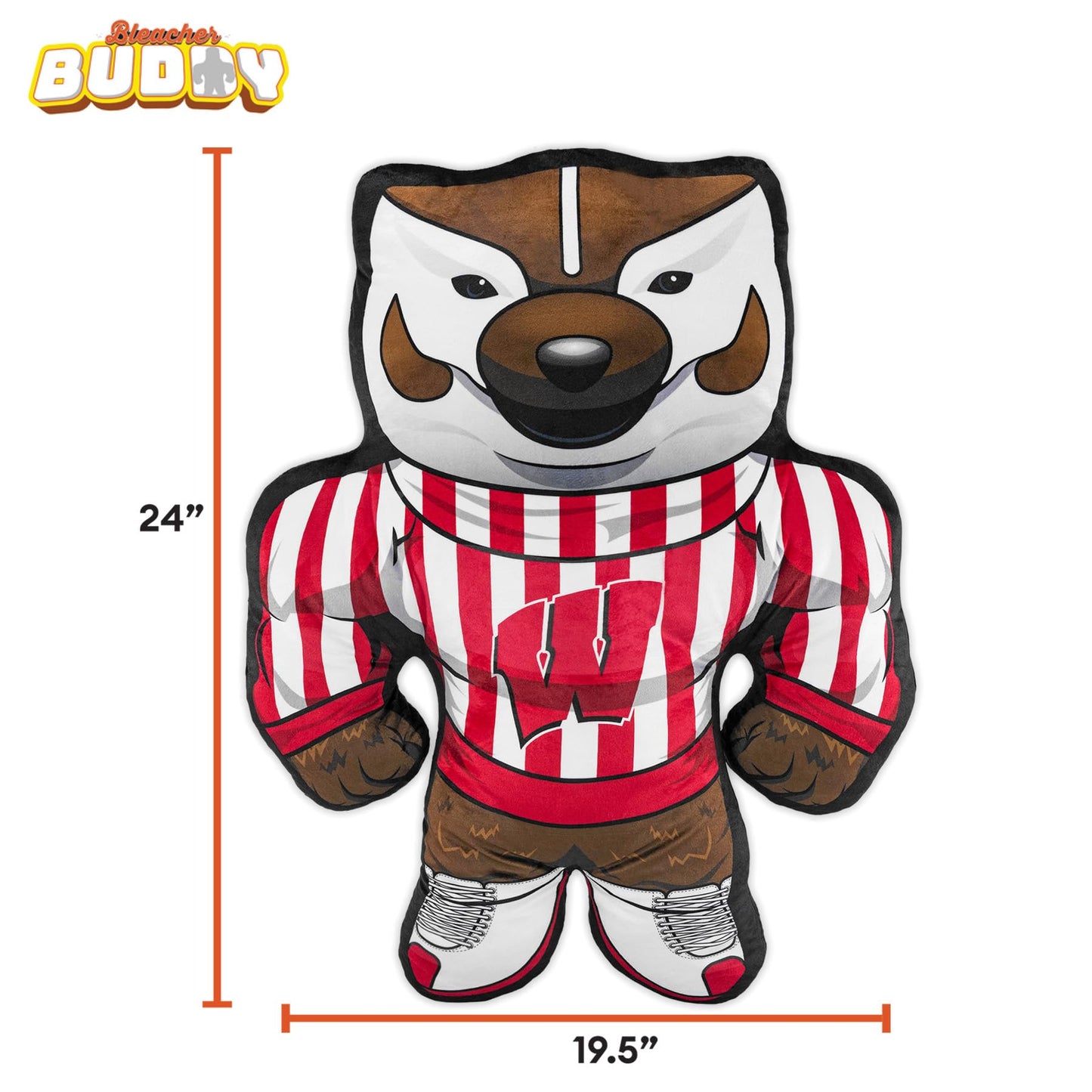 Bleacher Creatures University of Wisconsin Bucky Badger 24" Mascot Bleacher Buddy - Plush Toy