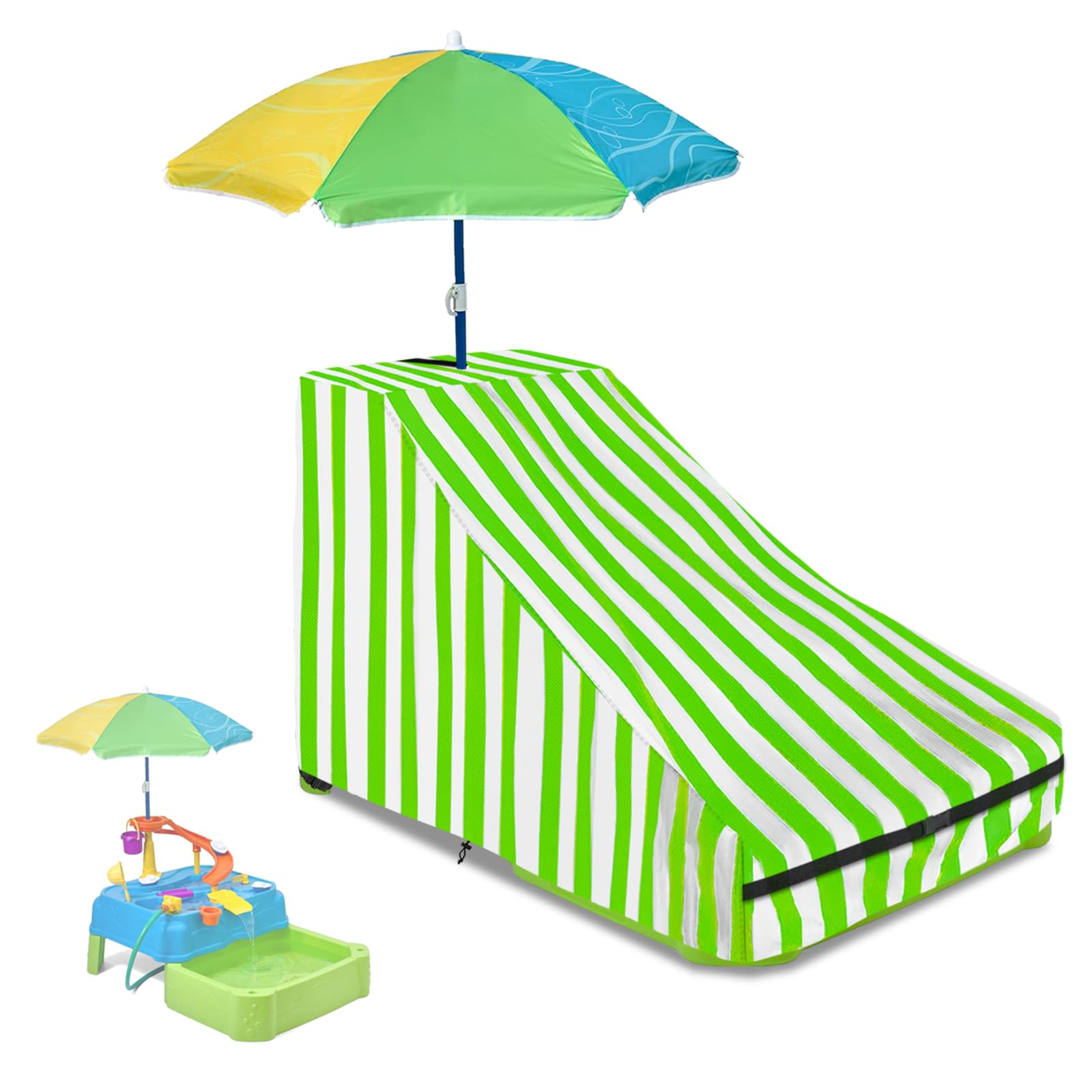 Kids Water Table Cover for Waterpark Wonders Two-Tier Water Table,Heavy Duty 600D Waterproof Waterproof and Dustproof Toddler Water Play Table