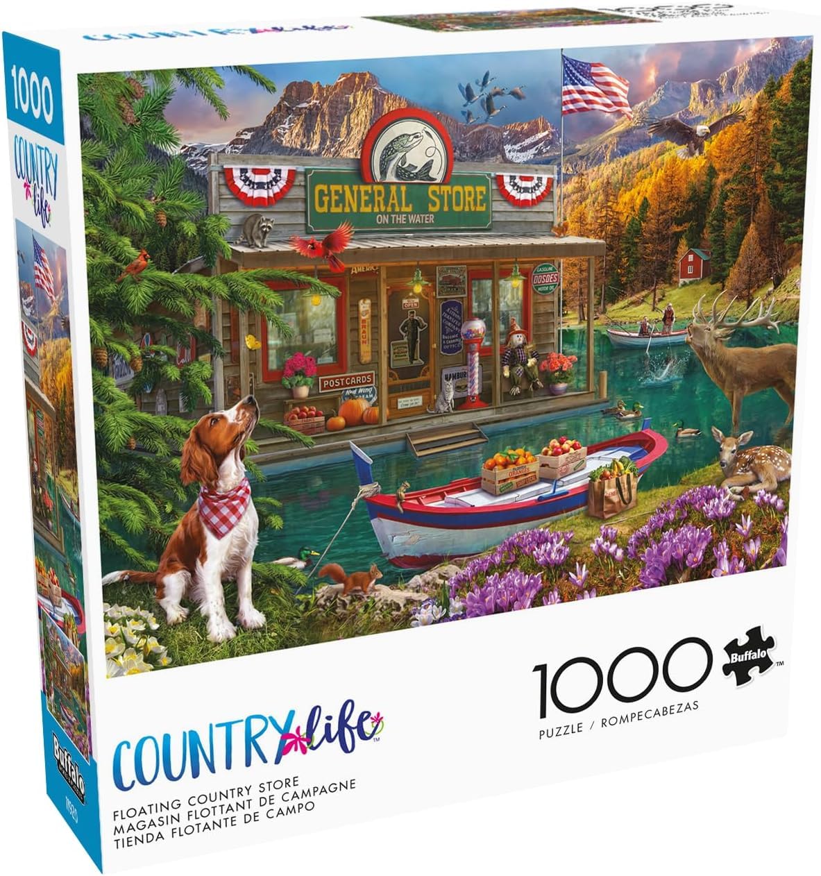 Buffalo Games - Floating Country Store - 1000 Piece Puzzle for Adults