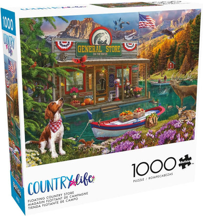 Buffalo Games - Floating Country Store - 1000 Piece Puzzle for Adults