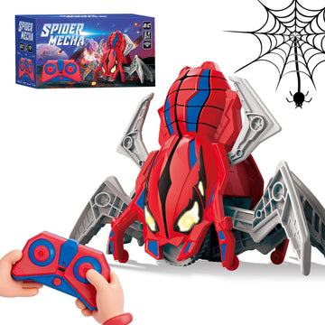 BoomCaCa Remote Control Spider Toys for Boys 4-6 with Eyes Lights, Moving Legs, Fast Speed & 360° Spin, Rechargeable RC Spider Kids Toys for Ages 3-4