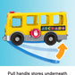 Fisher-Price Little People Toddler Toy Big Yellow School Bus & Community Heroes Set, Musical Pull-Along Vehicle & Figures for Kids Ages 1+ Years
