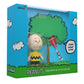 Super7 Reaction Figure Peanuts Charlie Brown and The Kite-Eating Tree (Diorama Box) - 3.75" Peanuts Action Figure with Accessory - Classic Cartoon