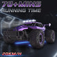 LARVEY 1:16 Scale Purple Remote Control Car, 20 Km/h High Speed Girls Remote Control Car Monster Vehicle with LED Headlights and Chassis Lights, RC