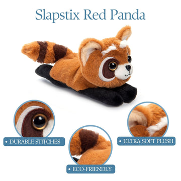 The Petting Zoo Red Panda Stuffed Animal Plushie Slap Bracelet, Gifts for Kids, Slapstix Wildlife Animals, Red Panda Plush Toy, 10 inches