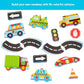 Alex Toys Foam Bath Stickers for Toddlers, 38-Piece Vehicle Tub Stickers Stick to Tub Wall - Foam Bath Toys for Kids Ages 1-3 Toddler Bath Toys