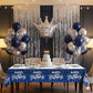 Birthday Decorations Men Blue - (Total 89pcs) blue party Banner, Pennant, Hanging Swirl, Foil Backdrops, balloons, Tablecloths, cupcake Topper