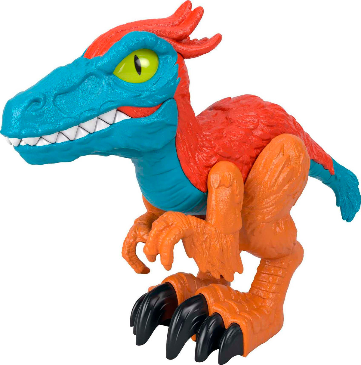 Fisher-Price Imaginext Jurassic World Dominion Dinosaur Toy Pyroraptor XL Poseable 10-Inch Figure for Pretend Play Kids Ages 3+ Years