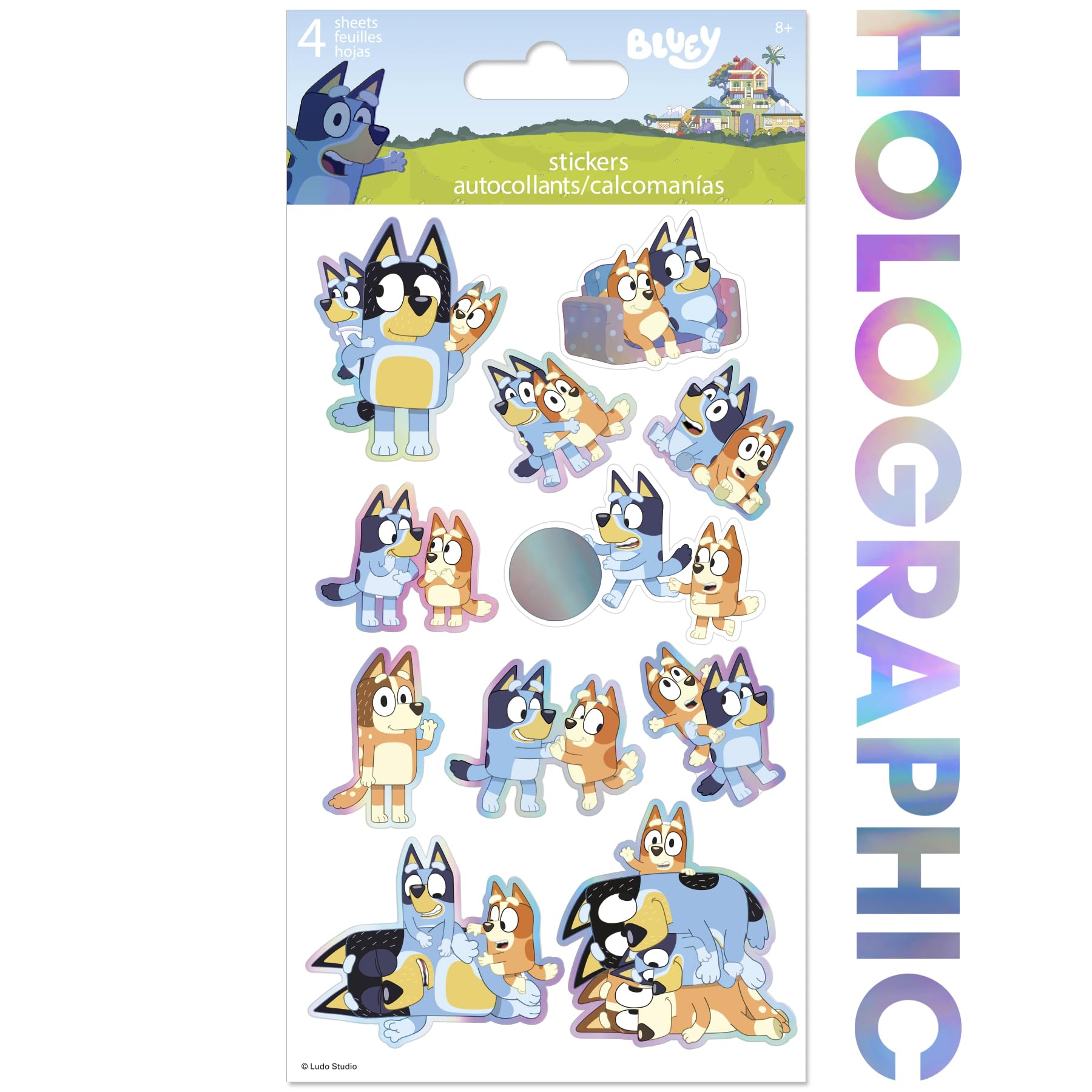 Bluey Holographic Stickers Pack