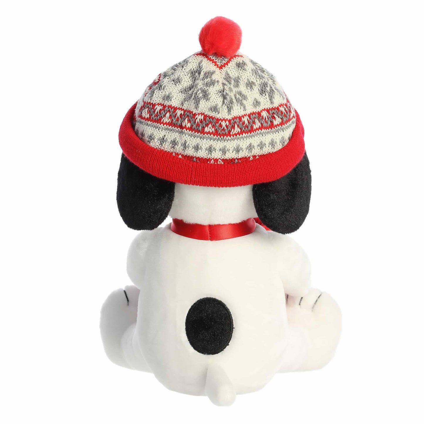 Aurora® Festive Peanuts® Winter Hat Snoopy with Mug Stuffed Animal - Officially Licensed Toys for All Snoopy Fans - Perfect for Holiday Decorations or
