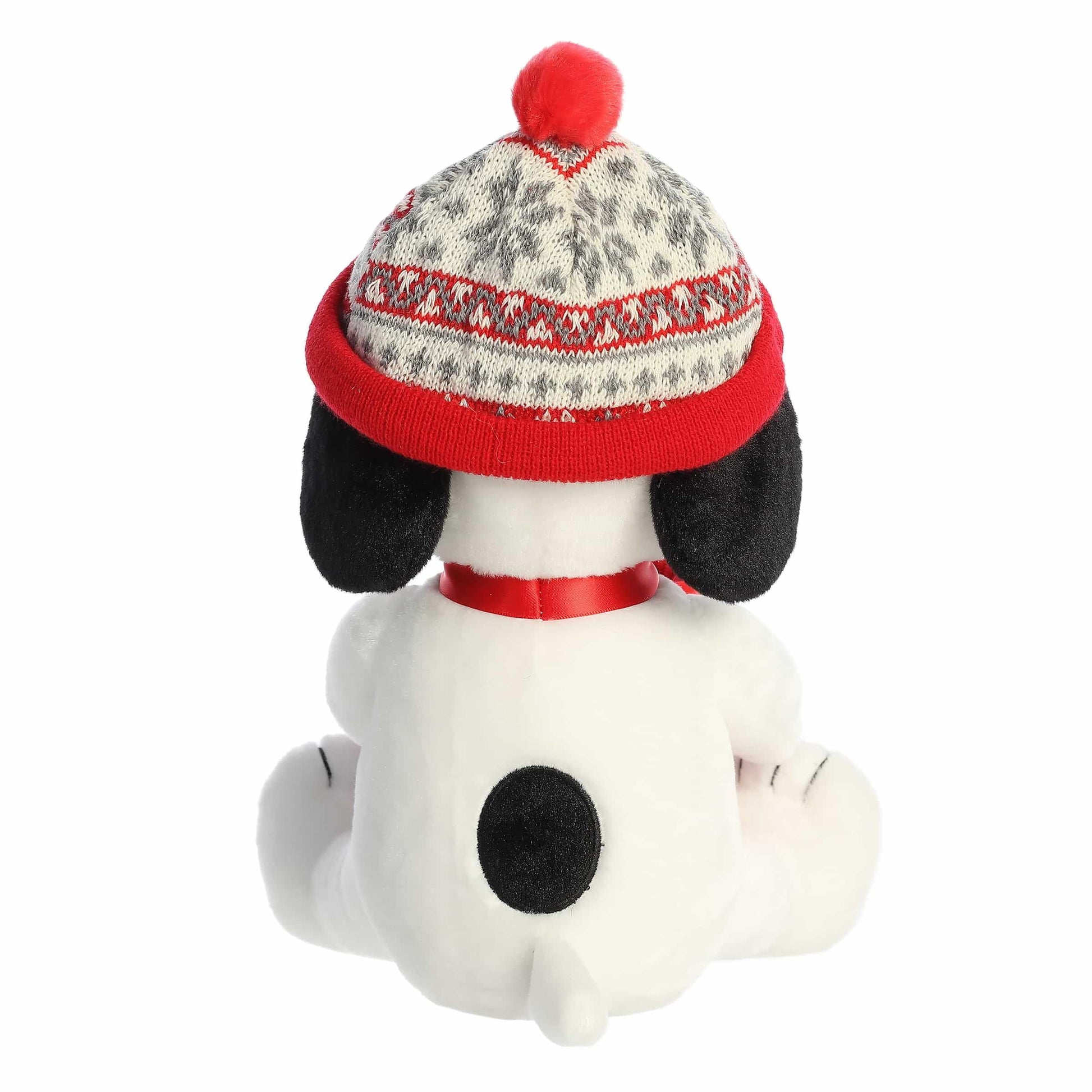Aurora® Festive Peanuts® Winter Hat Snoopy with Mug Stuffed Animal - Officially Licensed Toys for All Snoopy Fans - Perfect for Holiday Decorations or