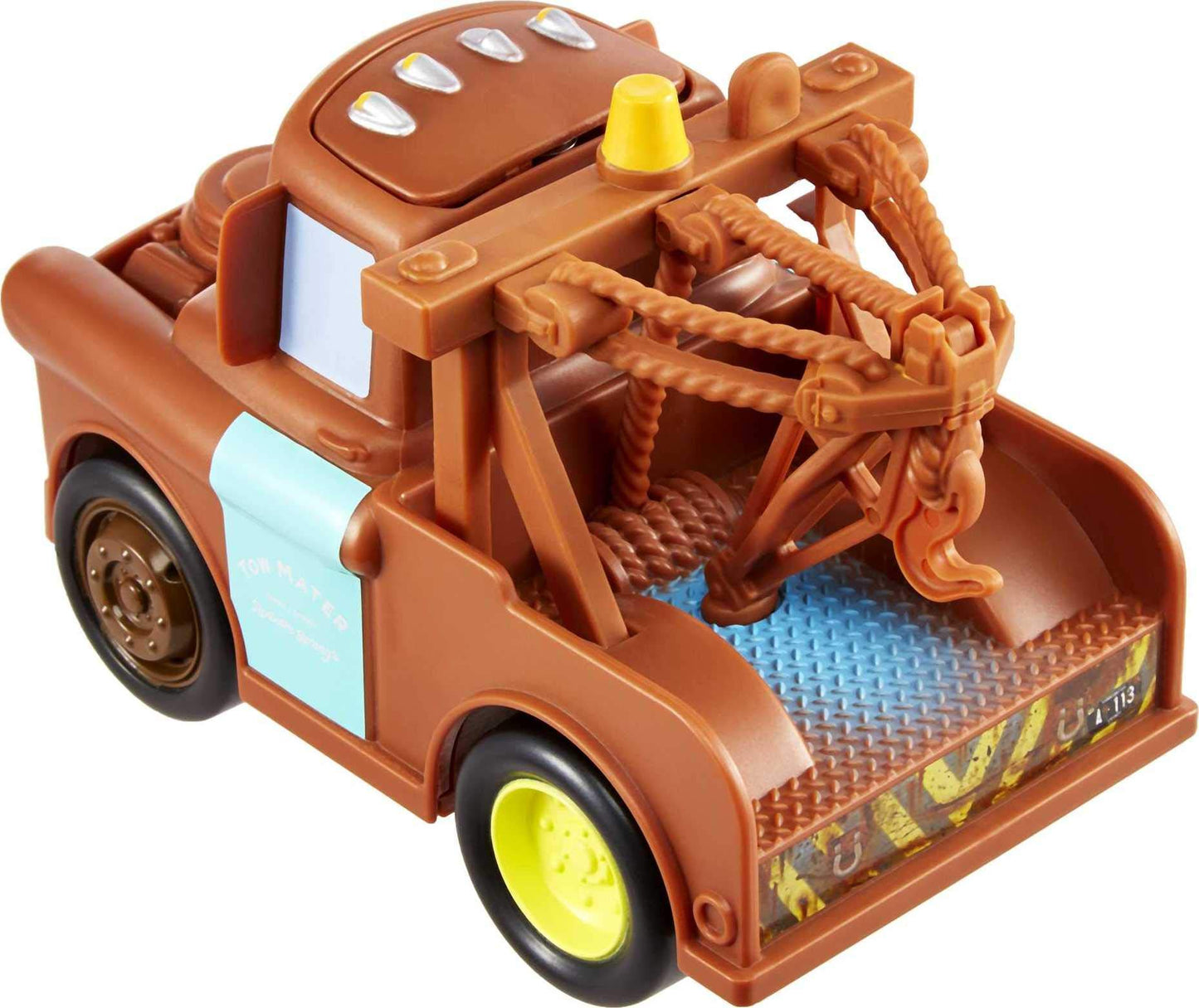 Disney Cars Toys Track Talkers Mater, 5.5-in, Authentic Favorite Tow Truck Movie Character Sound Effects Vehicle, Fun Gift for Kids Aged 3 Years