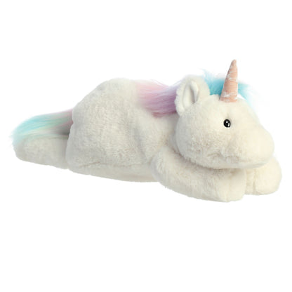 Aurora Snoozles 18" Unicorn Laid-Back Stuffed Animal