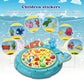 QuadPro Magnetic Fishing Games Set - Fun and Educational Fishing Toys for Toddlers and Kids, Includes 21 Fish, 4 Poles, Rotating Board, and On-Off