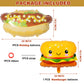 BBQ Party Balloons,5Pcs Food Themed Foil Balloons Hot Dog Hamburger Ketchup French fries Mustard Bottle for Picnic Snacks Baby Shower Birthday Party