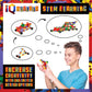 IQ BUILDER | STEM Learning Toys | Creative Construction Engineering | Fun Educational Building Blocks Toy Set for Boys and Girls Ages 5 6 7 8 9 10