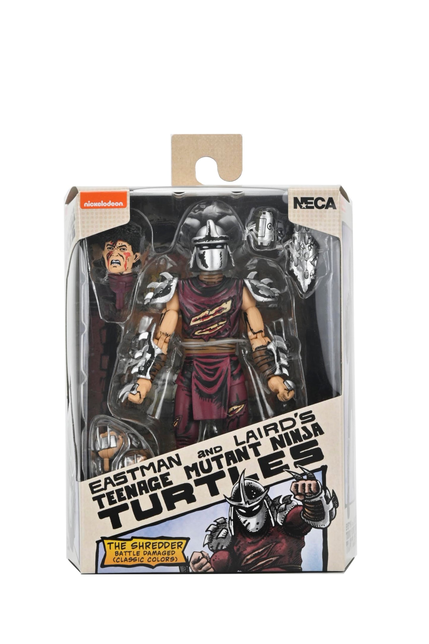 NECA Teenage Mutant Ninja Turtles Mirage Comics Battle Damaged Shredder 7" Scale Action Figure