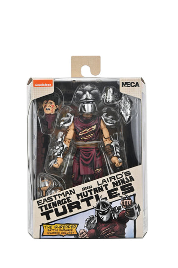 NECA Teenage Mutant Ninja Turtles Mirage Comics Battle Damaged Shredder 7" Scale Action Figure