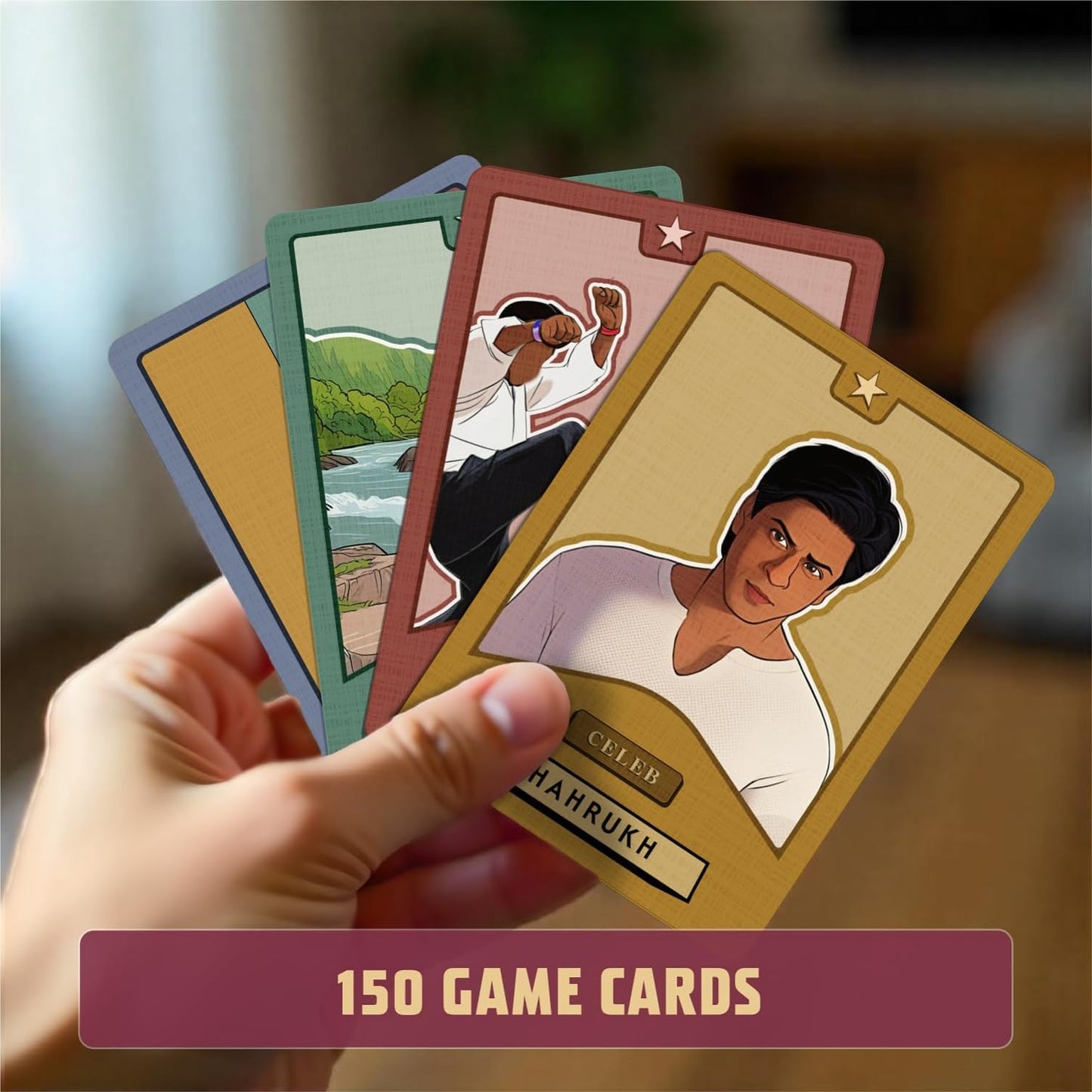 DESI BOARD GAMES Bollywood Rummy Card Game | Great Gift for Bollywood Fans | Create Movie Sets with Celebs, Plots & Locations | 2-8 Players | Fun