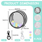 GTILE 4 PCS Clear Figure Display Bag Blind Box Lipsticks Keychain Case