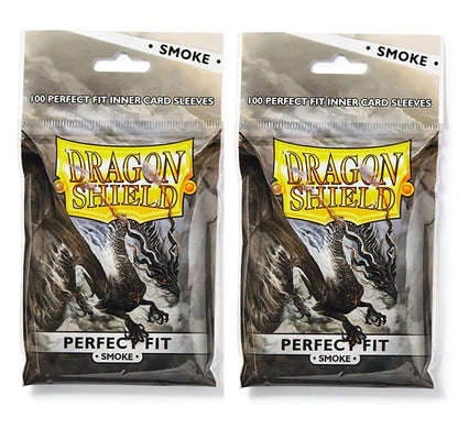 Dragon Shield 100 Standard Size Perfect Fit Smoke Sleeves (2 Packs)