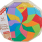 Fisher-Price Wood Preschool Toy Mandala Puzzle with Geometric Design, 41 Wooden Pieces for Kids Ages 3+ Years