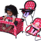 Mega Baby Doll Accessories Set, 3-1 Baby Doll Crib, Baby Doll High Chair & Bouncer Seat. 18 inch Doll Accessories with Doll Bed. 18" Dolls Furniture