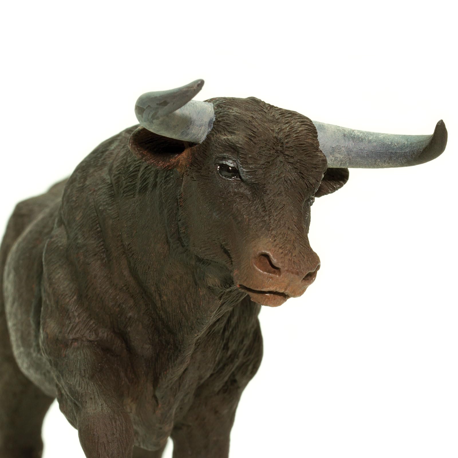 Safari Ltd. Black Bull Figurine - Detailed 6" Plastic Model Figure - Fun Educational Play Toy for Boys, Girls & Kids Ages 3+